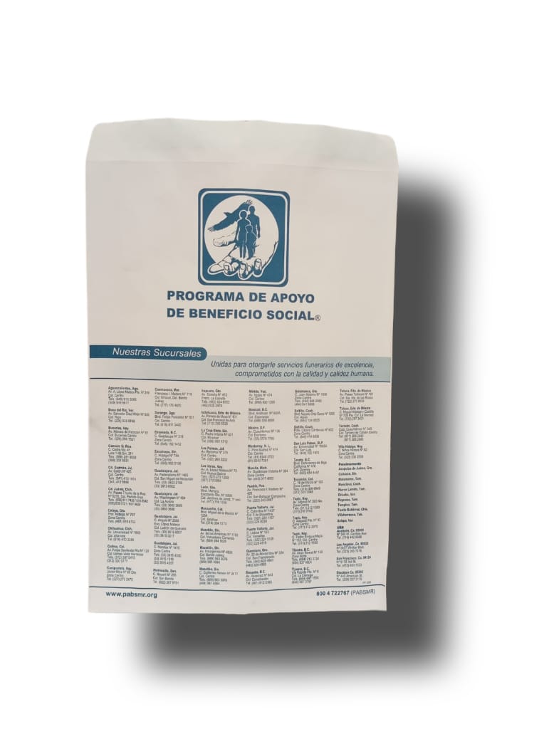 SOBRE PARA ACTA BLANCO