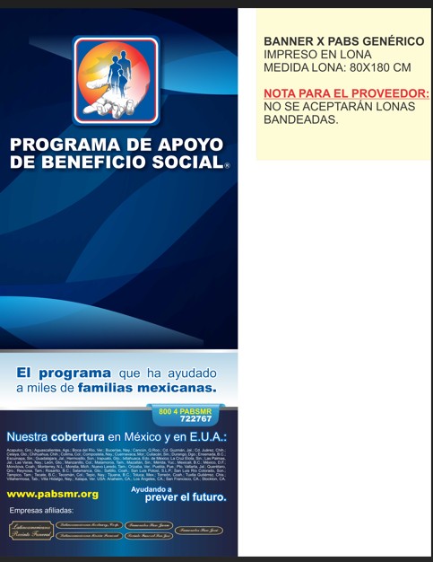 BANNER X  PABS GENERICO