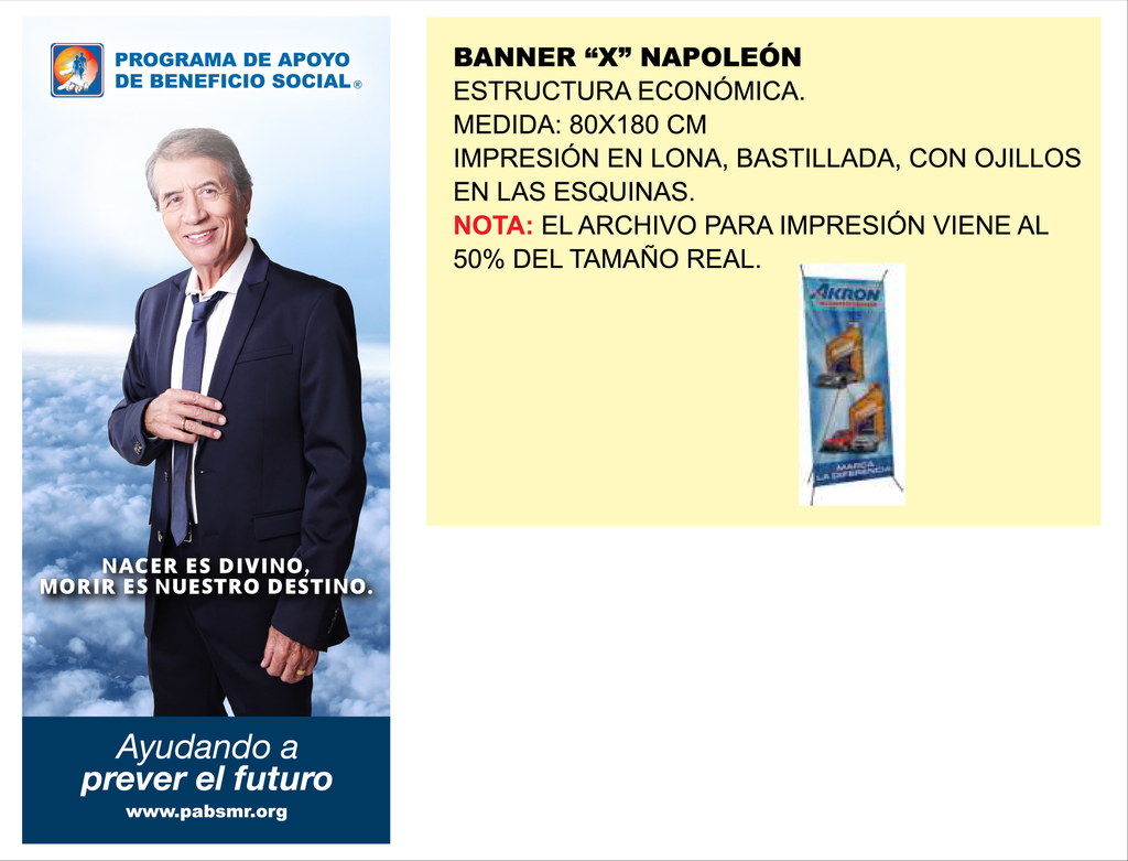 BANNER X NAPOLEON 80 X 180