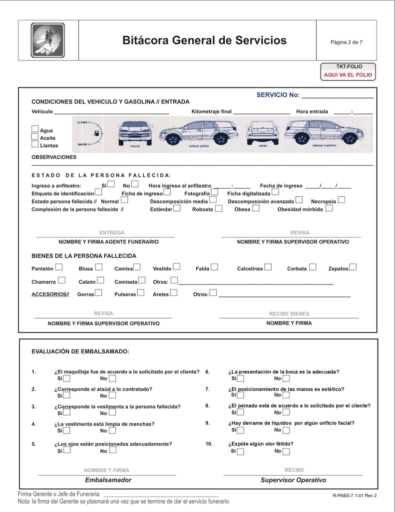 BITACORA GENERAL DE SERVICIOS