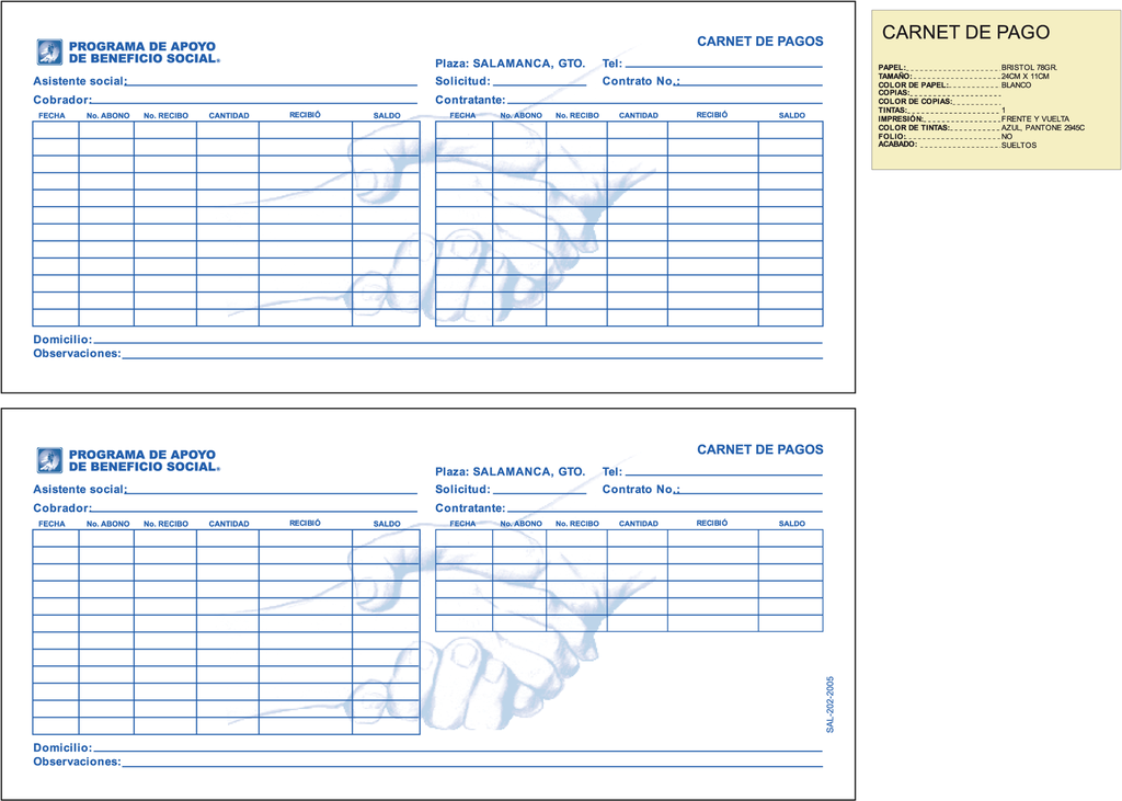 CARNET DE PAGO