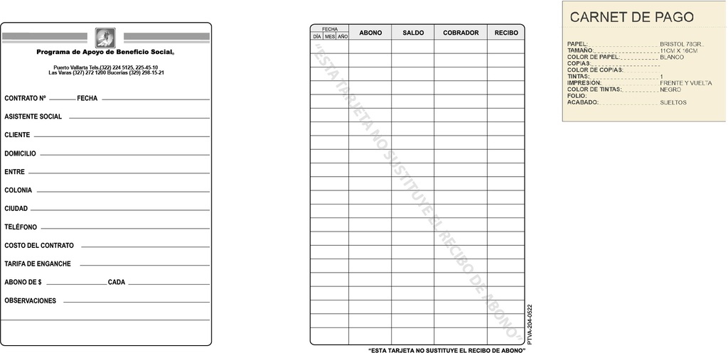 CARNET DE PAGO
