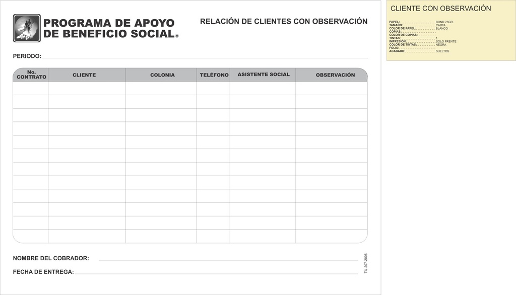 CLIENTES CON OBSERVACIÓN