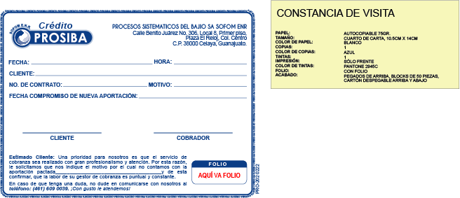 CONSTANCIA DE VISITA