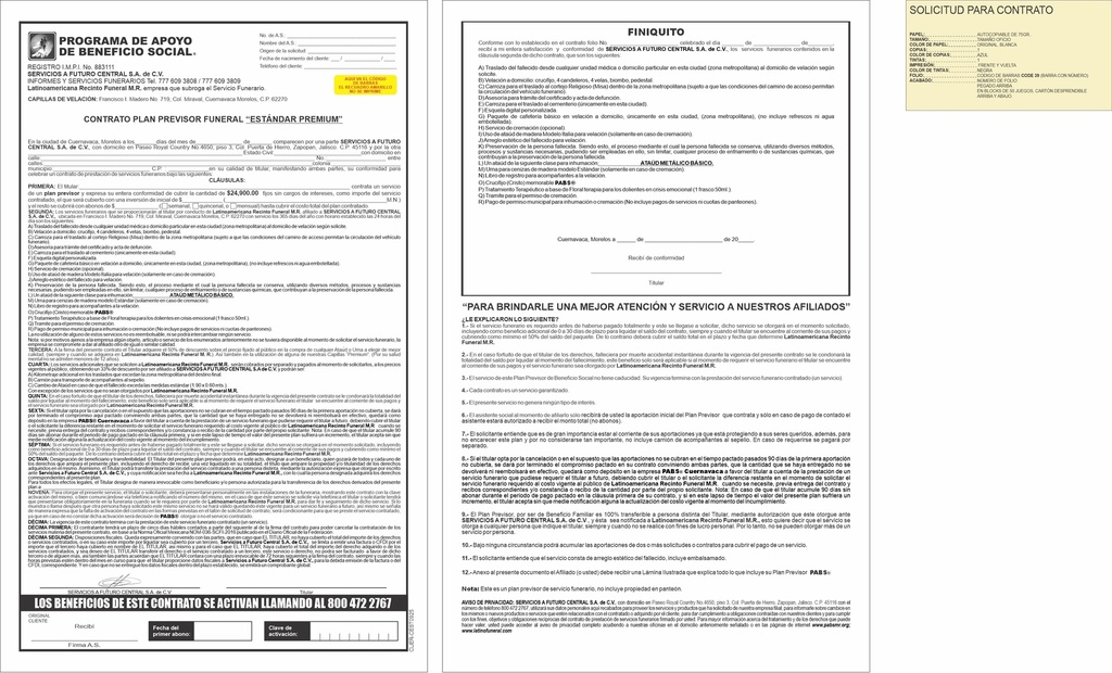 CUE - CONTRATO ESTæNDAR PREMIUM