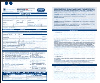 CONTRATO ETERNITY PLAN IMPERIAL TINTA AZUL