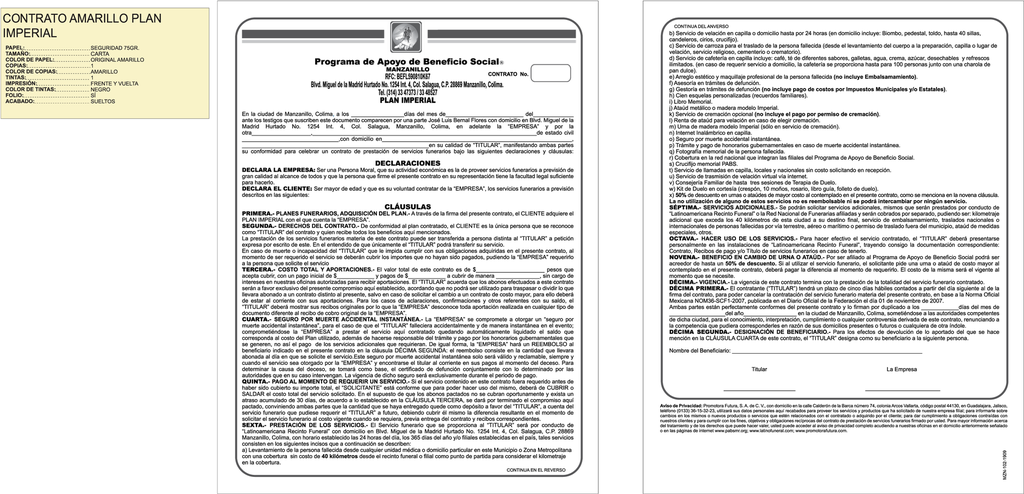 CONTRATO PLAN IMPERIAL AMARILLO