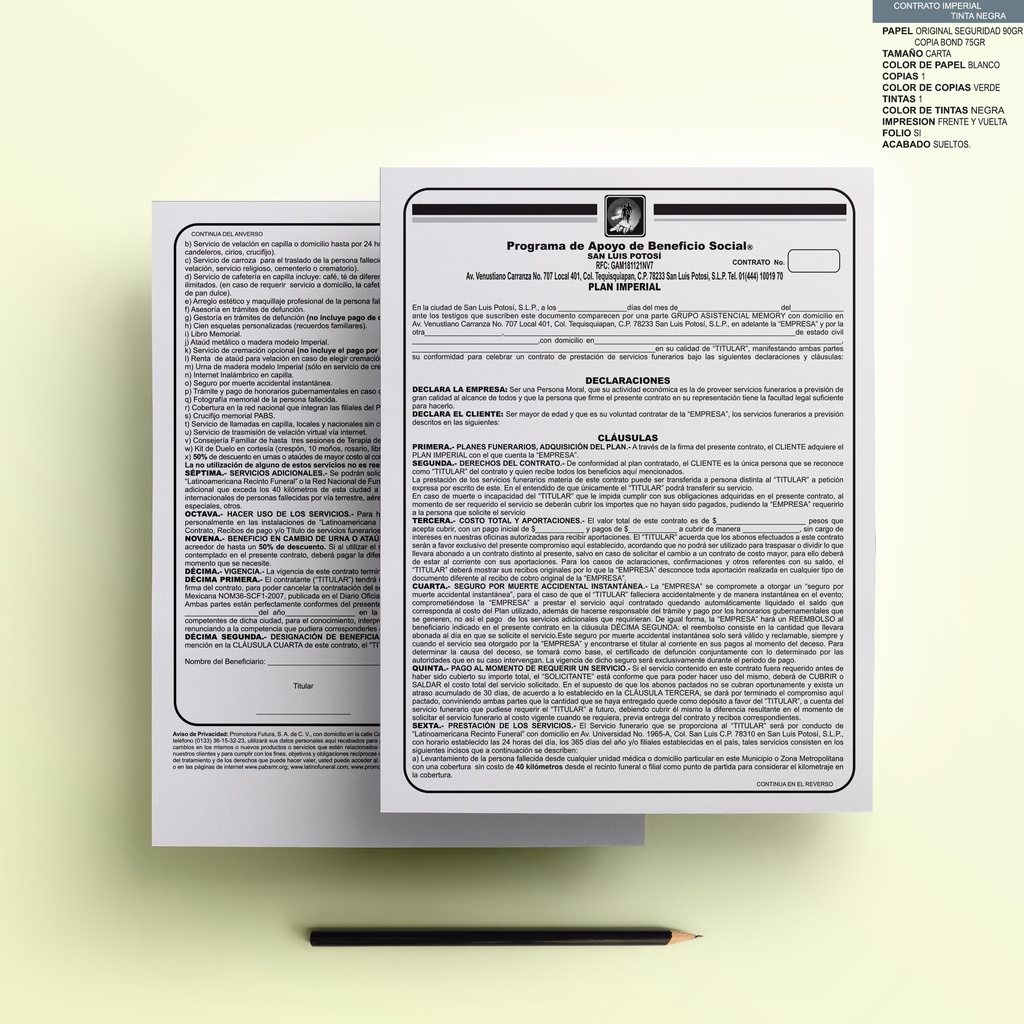 CONTRATO PLAN IMPERIAL NEGRA