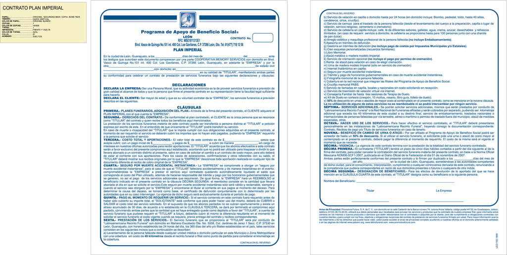 CONTRATO PLAN IMPERIAL TINTA AZUL