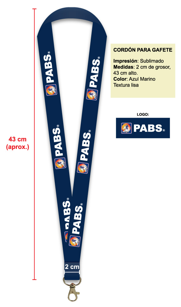 CORDON AZUL MARINO PARA GAFETE PABS