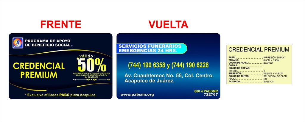 ACAP - CREDENCIAL PREMIUM