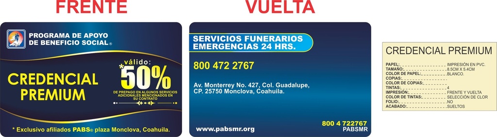MONC - CREDENCIAL PREMIUM