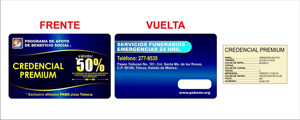 TOL - CREDENCIAL PREMIUM IXTLAHUACA