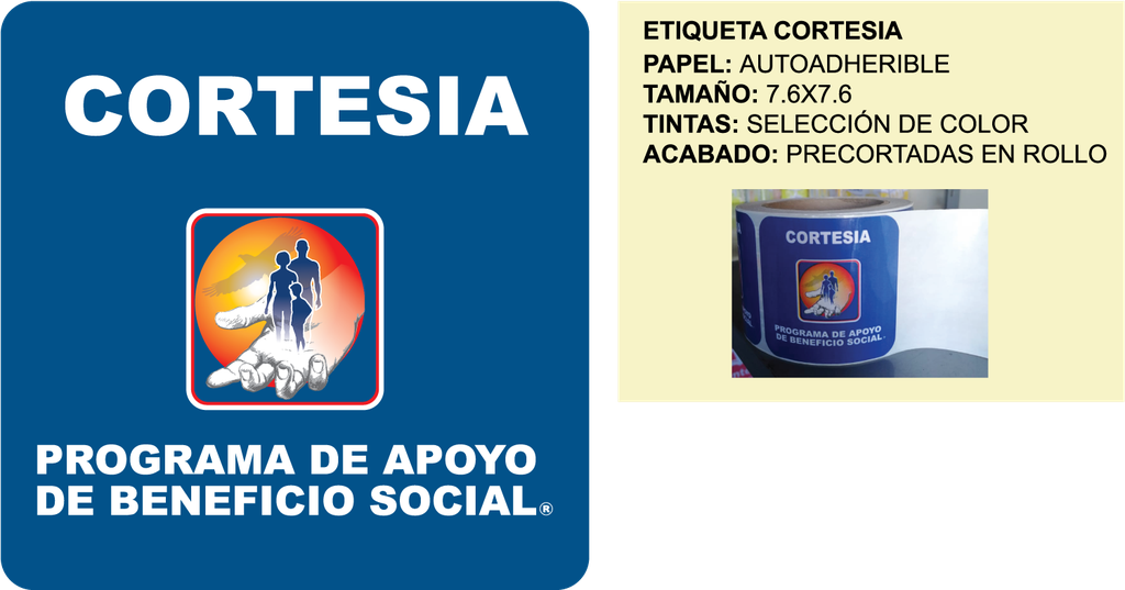 ETIQUETA DE CORTESIA PABS