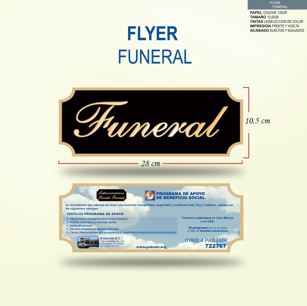 FLYER FUNERAL
