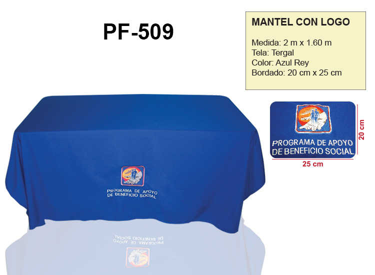 MANTEL CON LOGO PABS