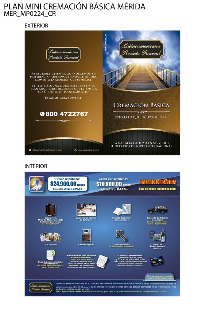 PLAN MINI CREMACIÓN BÁSICA