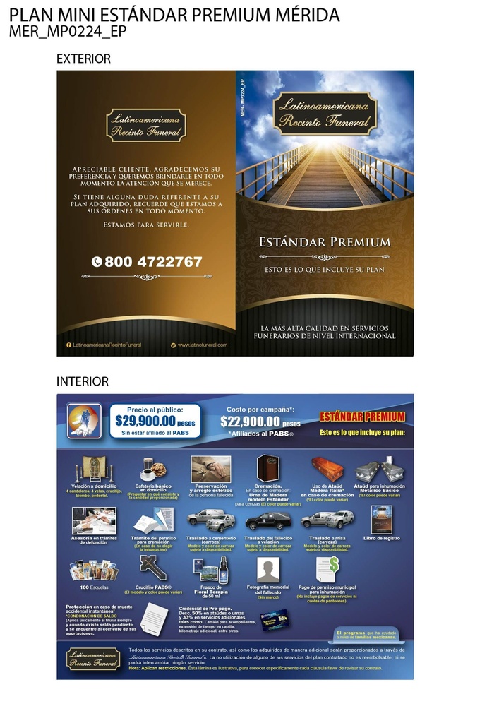 PLAN MINI ESTÁNDAR PREMIUM