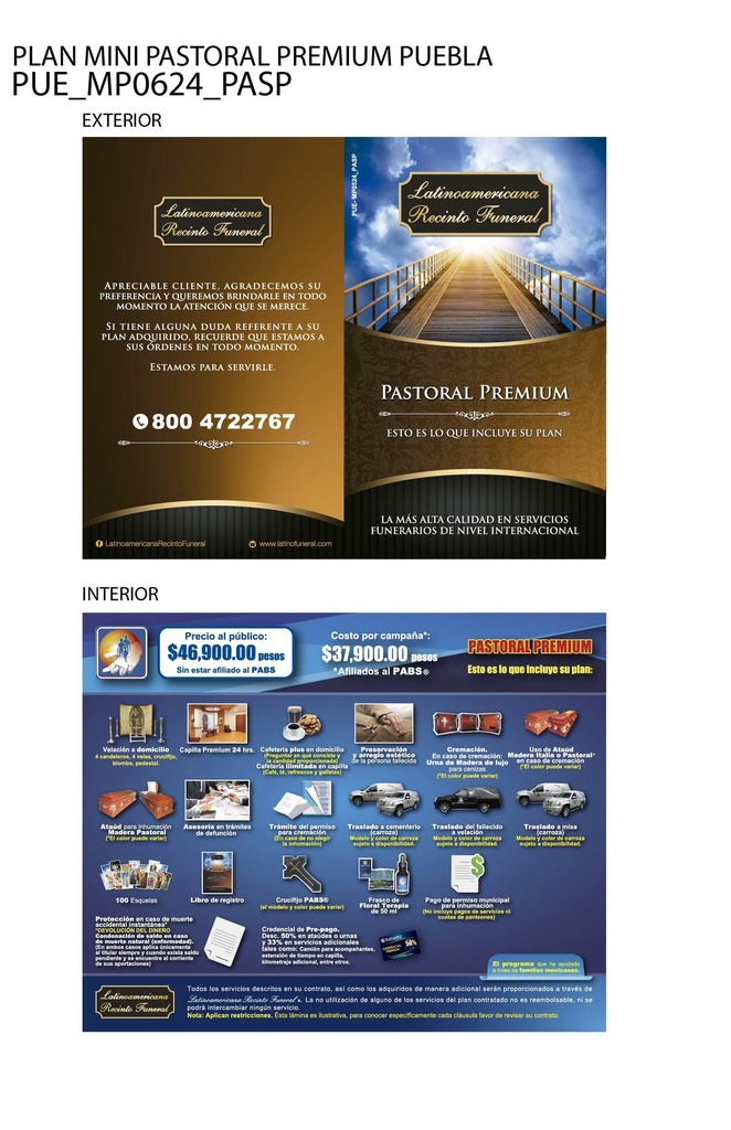 PUE - PLAN MINI PASTORAL PREMIUM