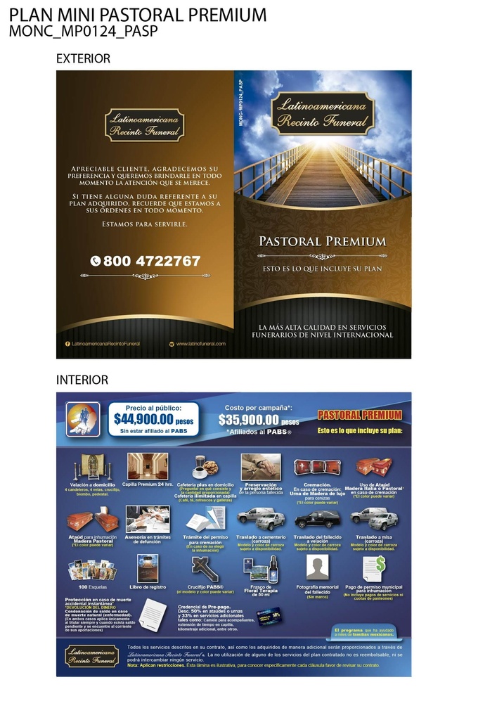 MONC - PLAN MINI PASTORAL PREMIUM