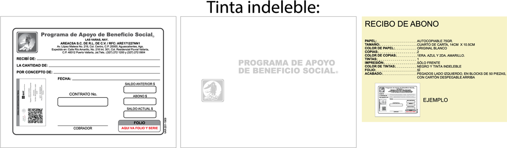 RECIBO DE ABONO AREACSA