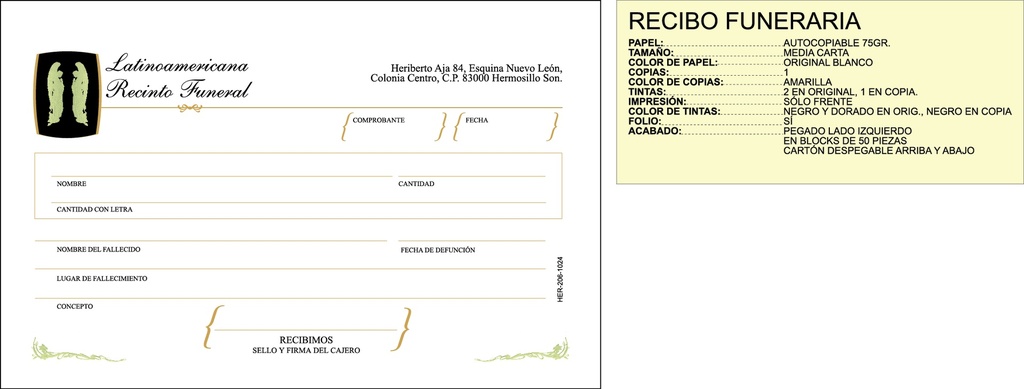 RECIBO FUNERARIA