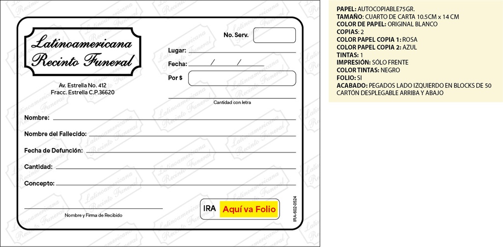 RECIBOS ADICIONALES LRF 