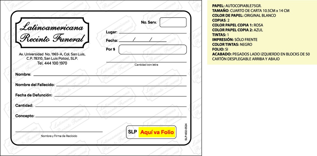 RECIBOS DE ADICIONALES LRF