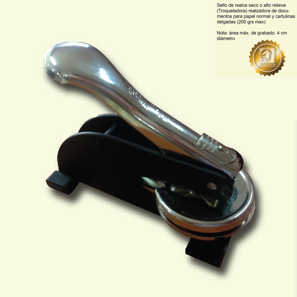 SELLO TROQUELADOR PARA TITULO GENERICO GDE
