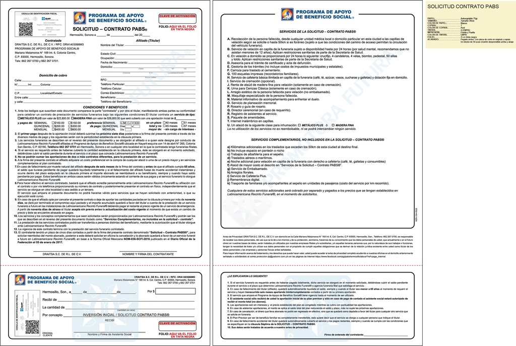 SOLICITUD CONTRATO PABS DRAITSA