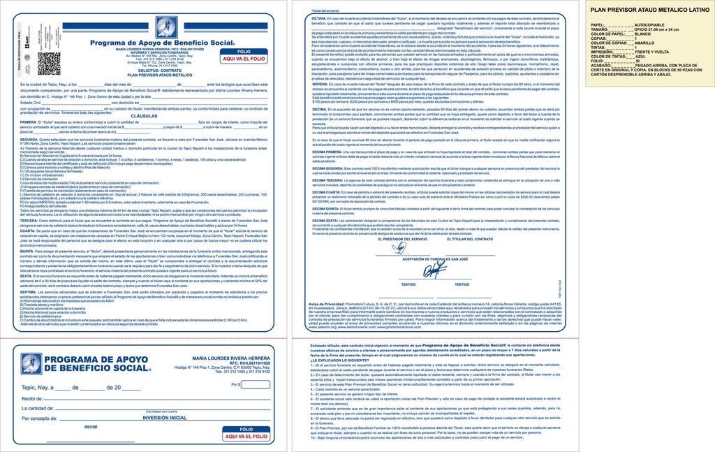 TEP - SOLICITUD CONTRATO PLAN PREVISOR MET. LR AZ