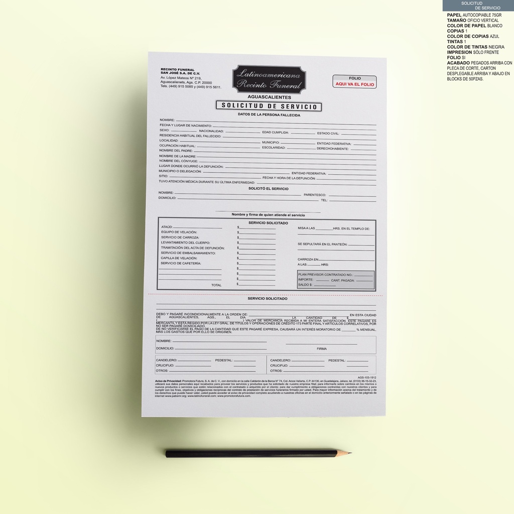 SOLICITUD DE SERVICIOS