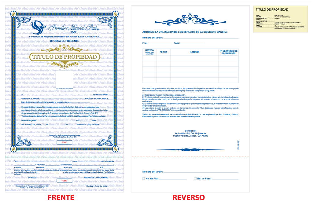 TITULO DE PROPIEDAD