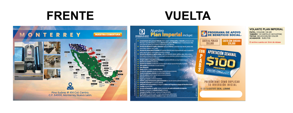 VOLANTE APORTACIÓN SEMANAL