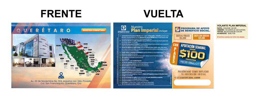 VOLANTE APORTACIÓN SEMANAL
