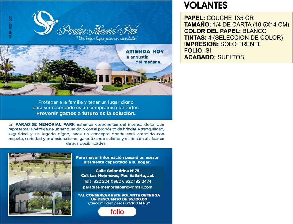 VOLANTE DESCUENTO