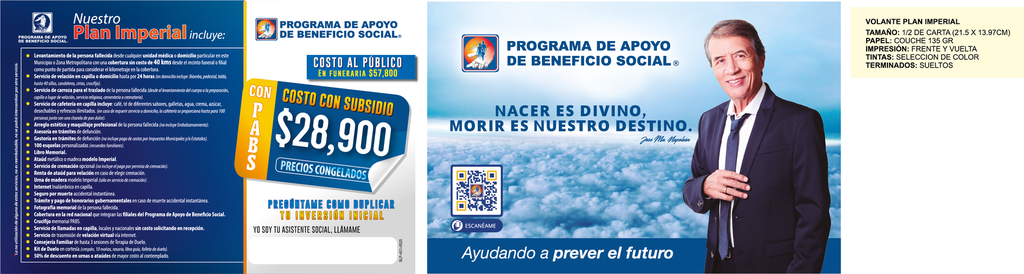 VOLANTE PLAN IMPERIAL