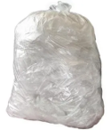 BOLSA BLANCA PARA BASURA GRANDE 60 X 68.5 CM