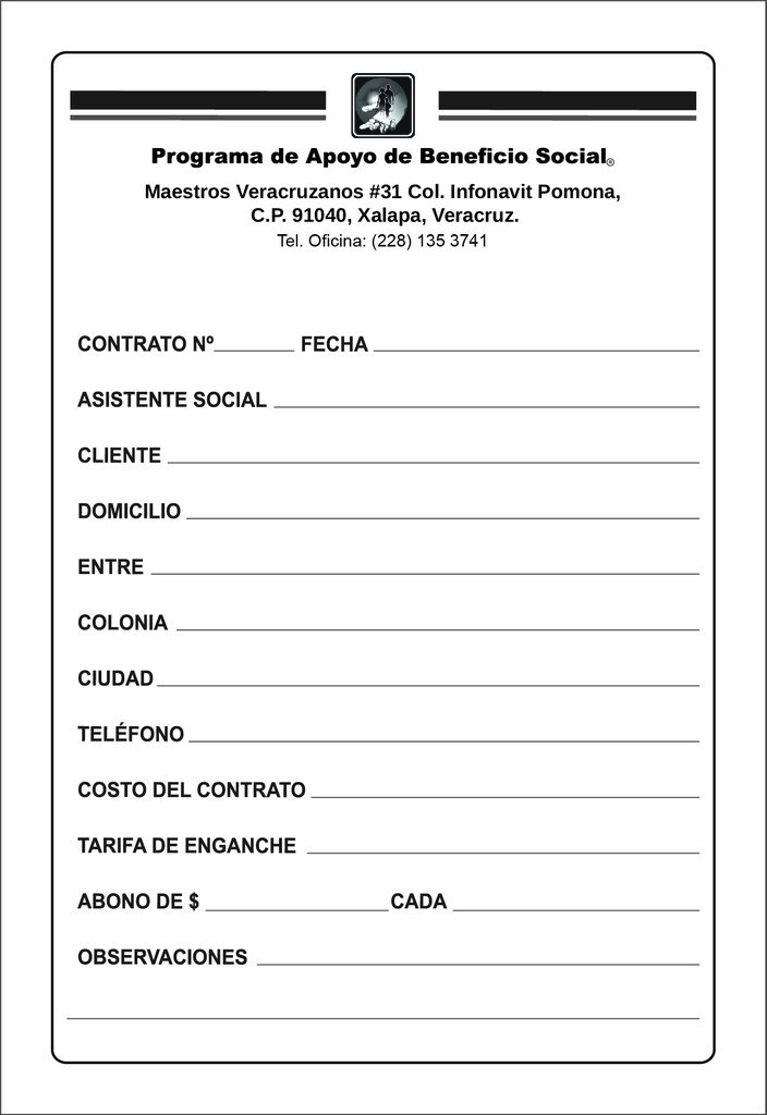 CARNET DE PAGO XAL-203
