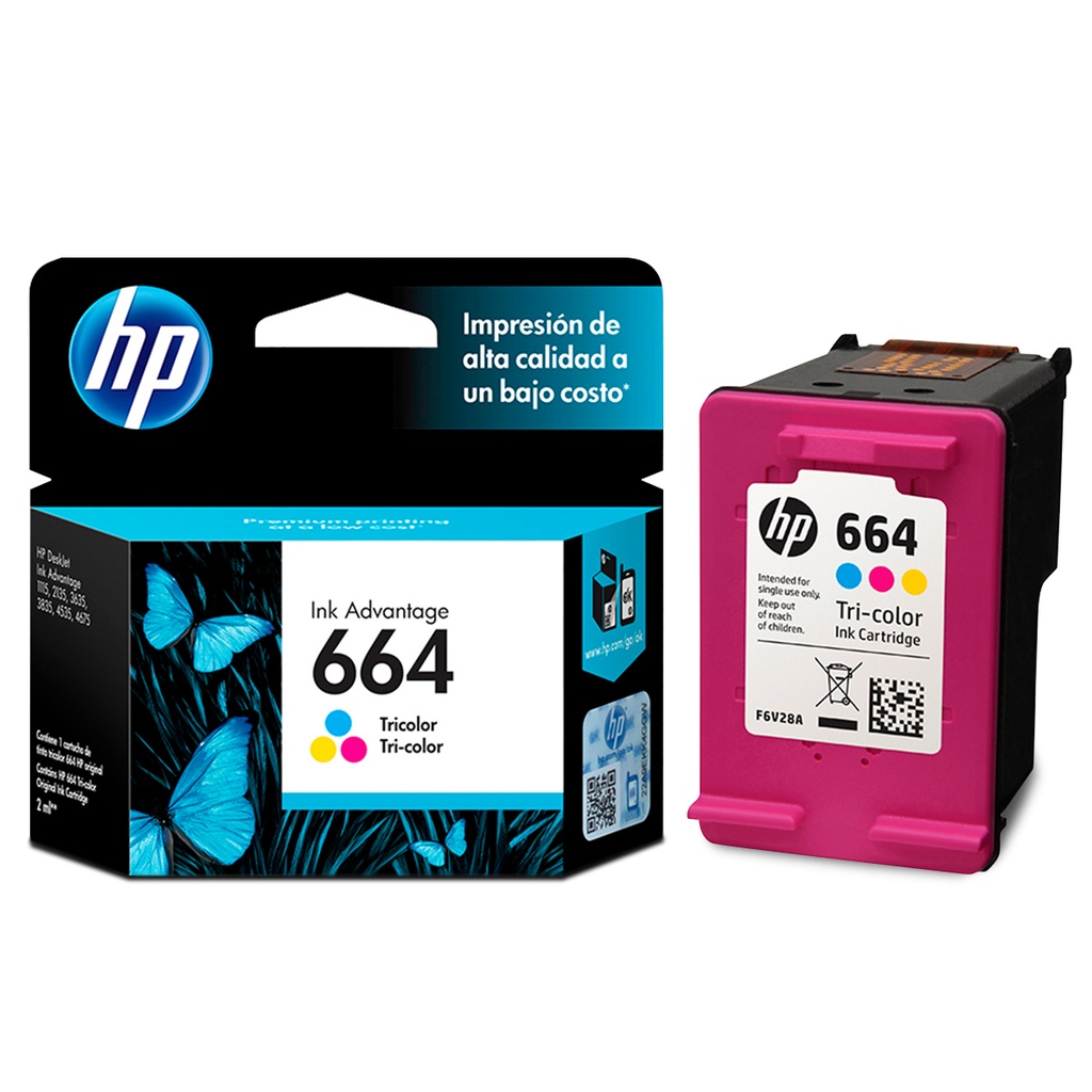 CARTUCHO HP TRICOLOR 664
