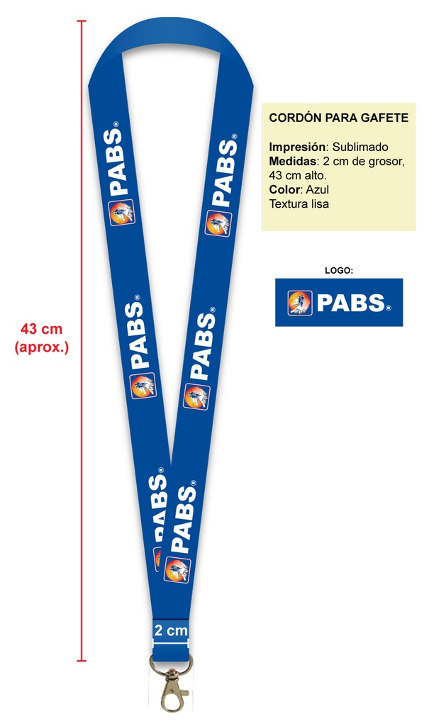 CORDON PARA GAFETE PABS