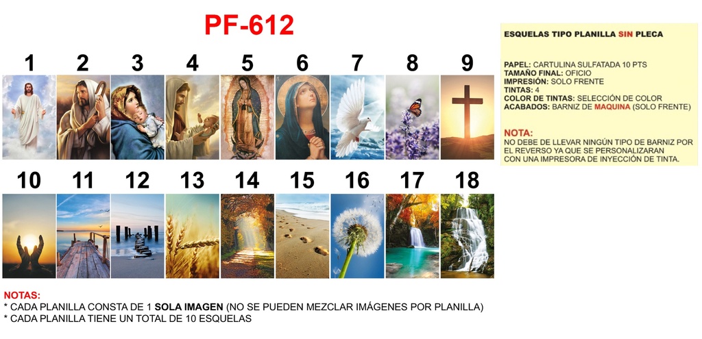 ESQUELA NORMAL C/100