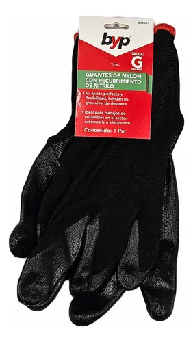 GUANTE DE NYLON 3 pz