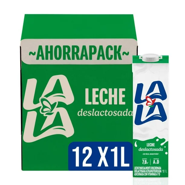 LECHE DESLACTOSADA LALA CAJA 12L
