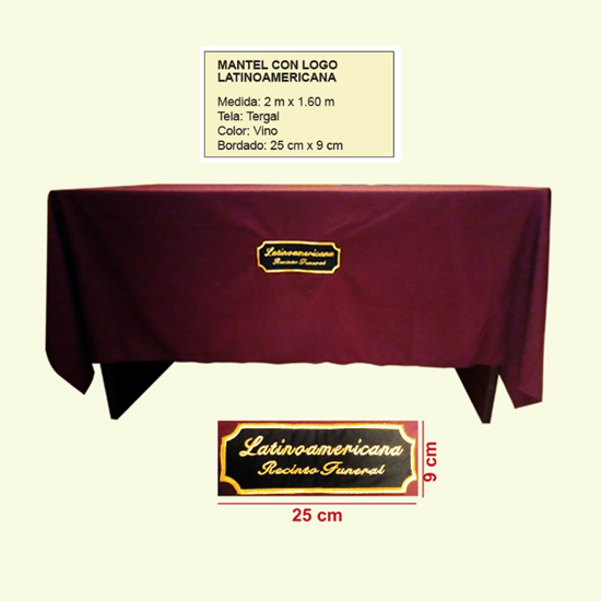 MANTEL CON LOGO LATINOAMERICANO