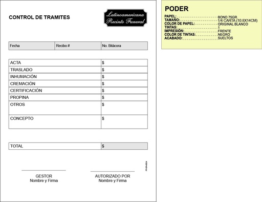 [PI-00067] CONTROL DE TRAMITES