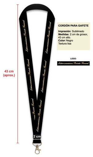 [IF-00080] CORDON PARA GAFETE LATINOAMERICANA