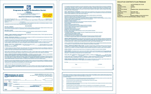 [PI-00167] ENS - SOLICITUD CONTRATO PLAN PREMIUM EXEQUIAL TINTA AZUL