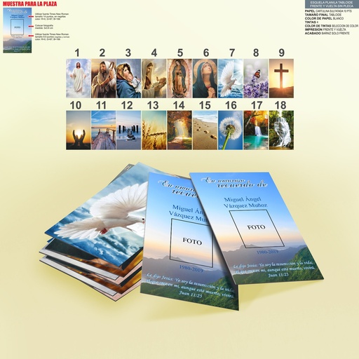 [PI-00144] ESQUELA TABLOIDE FRENTE Y VUELTA C/100