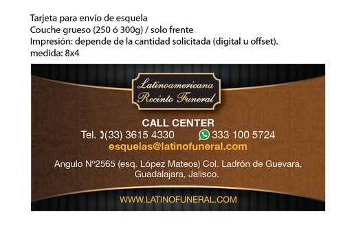 [PI-00045] TARJETAS DE CALL CENTER